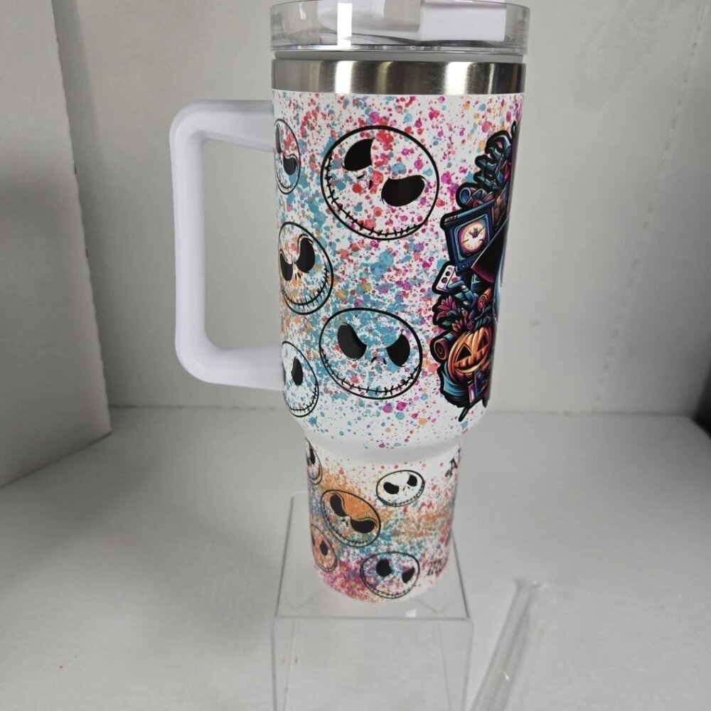 Disney Nightmare Before Christmas Jack Skellington 40oz Insulated Tumbler NEW - Picture 4 of 5